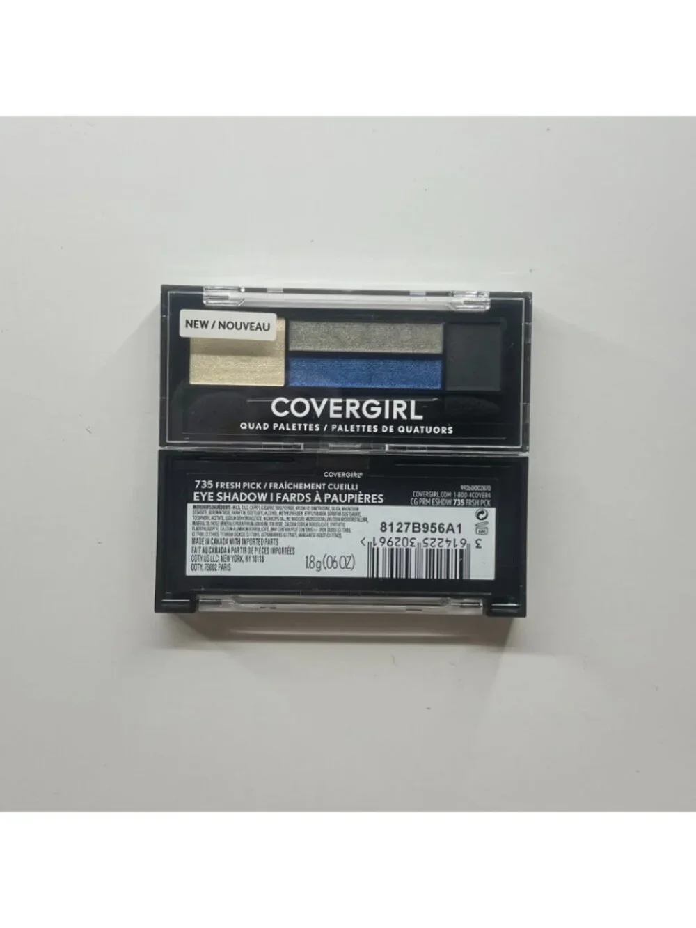 2 - New, Sealed, COVERGIRL Quad Palette Eye Shadow, 735 Fresh Pick